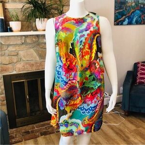 Lauren‎ Ralph Lauren Floral Watercolor Sleeveless Shift Dress Plus Size 20W